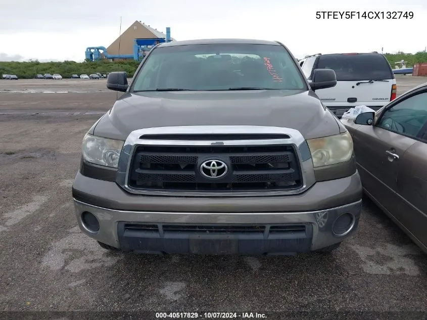 5TFEY5F14CX132749 2012 Toyota Tundra Grade 5.7L V8