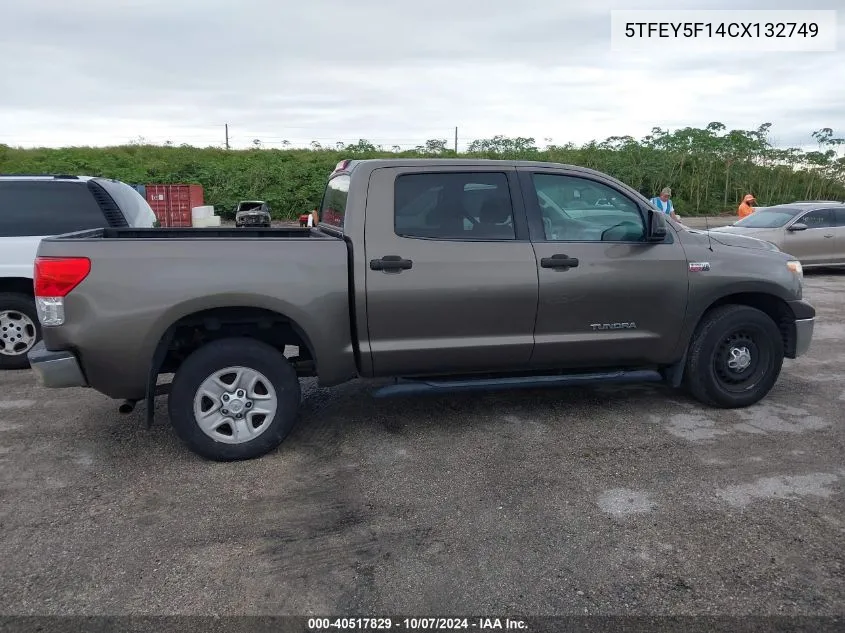 5TFEY5F14CX132749 2012 Toyota Tundra Grade 5.7L V8