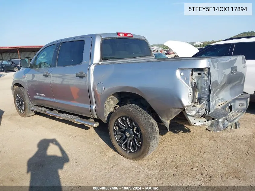 5TFEY5F14CX117894 2012 Toyota Tundra Grade 5.7L V8