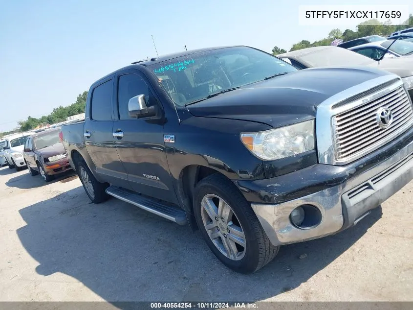 2012 Toyota Tundra Limited 5.7L V8 VIN: 5TFFY5F1XCX117659 Lot: 40554254