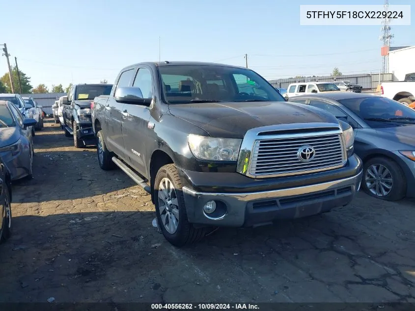 5TFHY5F18CX229224 2012 Toyota Tundra Crewmax Limited