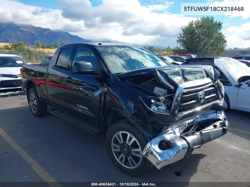 5TFUW5F18CX218468 2012 Toyota Tundra Grade 5.7L V8