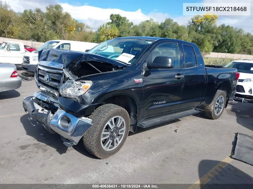 5TFUW5F18CX218468 2012 Toyota Tundra Grade 5.7L V8