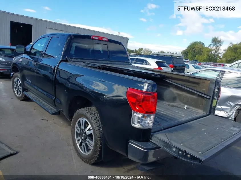 5TFUW5F18CX218468 2012 Toyota Tundra Grade 5.7L V8