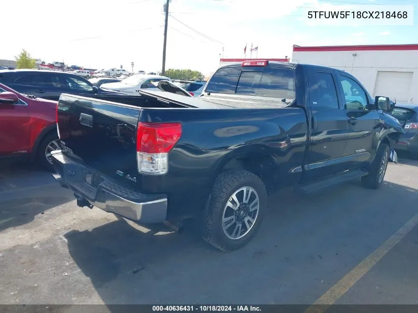 5TFUW5F18CX218468 2012 Toyota Tundra Grade 5.7L V8