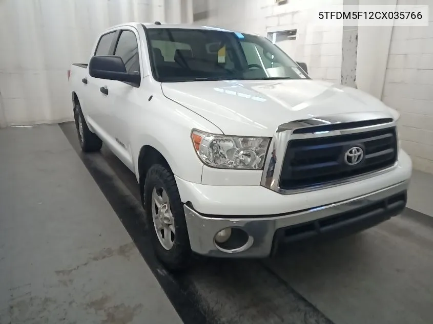 5TFDM5F12CX035766 2012 Toyota Tundra Crewmax Sr5