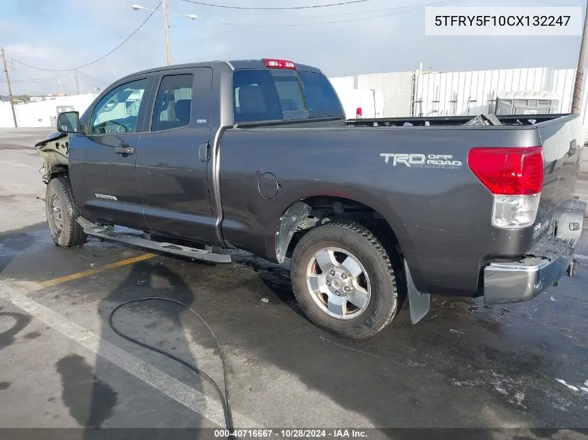 2012 Toyota Tundra Grade 5.7L V8 VIN: 5TFRY5F10CX132247 Lot: 40716667