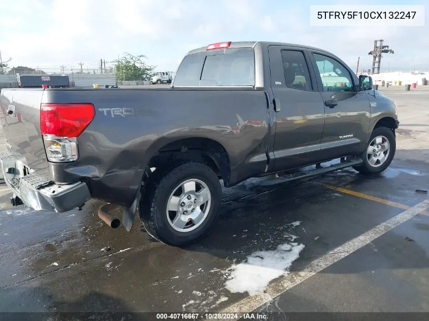 2012 Toyota Tundra Grade 5.7L V8 VIN: 5TFRY5F10CX132247 Lot: 40716667