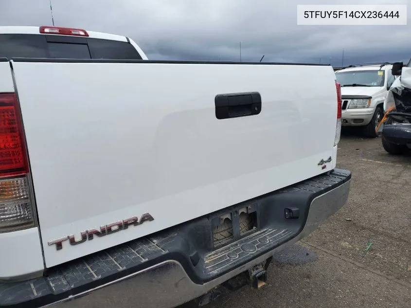 2012 Toyota Tundra Grade 5.7L V8 VIN: 5TFUY5F14CX236444 Lot: 40719568