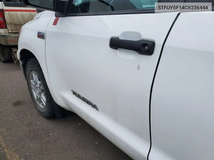 2012 Toyota Tundra Grade 5.7L V8 VIN: 5TFUY5F14CX236444 Lot: 40719568