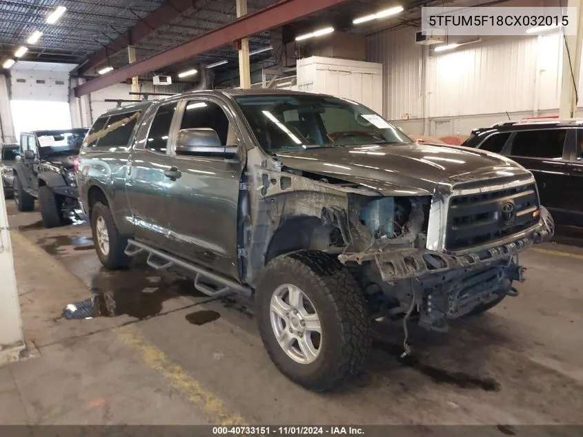 5TFUM5F18CX032015 2012 Toyota Tundra Grade 4.6L V8