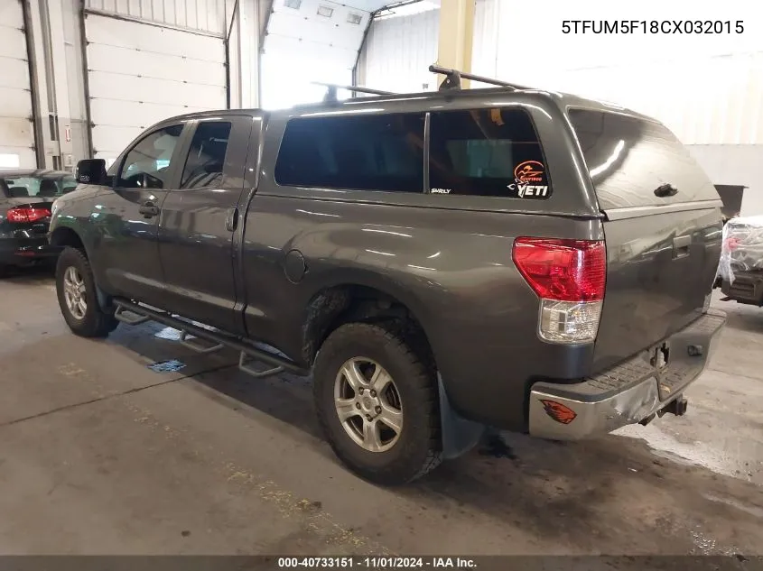 5TFUM5F18CX032015 2012 Toyota Tundra Grade 4.6L V8