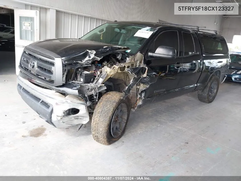 2012 Toyota Tundra Grade 5.7L V8 VIN: 5TFRY5F18CX123327 Lot: 40804387