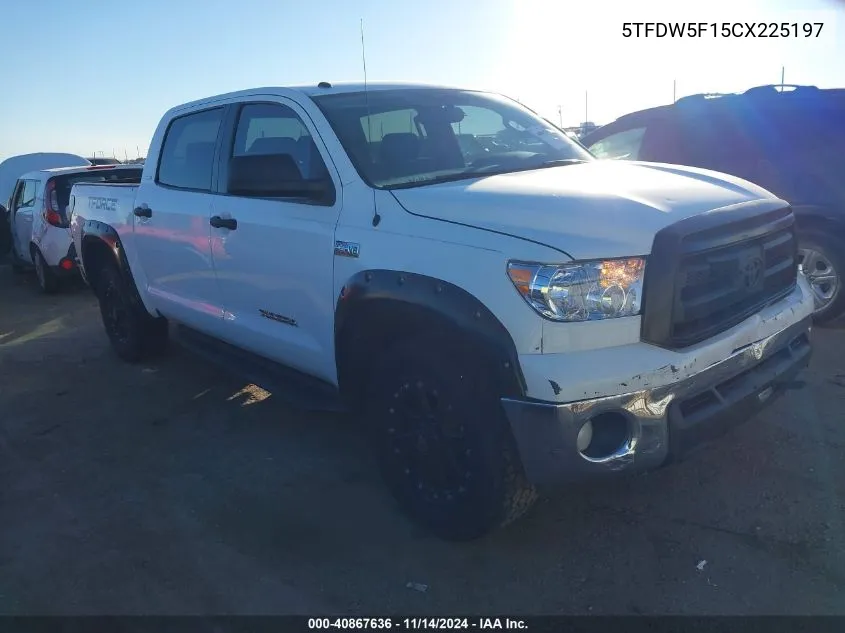 2012 Toyota Tundra Grade 5.7L V8 VIN: 5TFDW5F15CX225197 Lot: 40867636