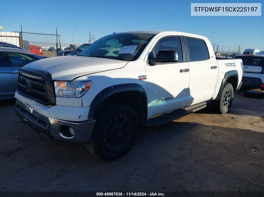 2012 Toyota Tundra Grade 5.7L V8 VIN: 5TFDW5F15CX225197 Lot: 40867636