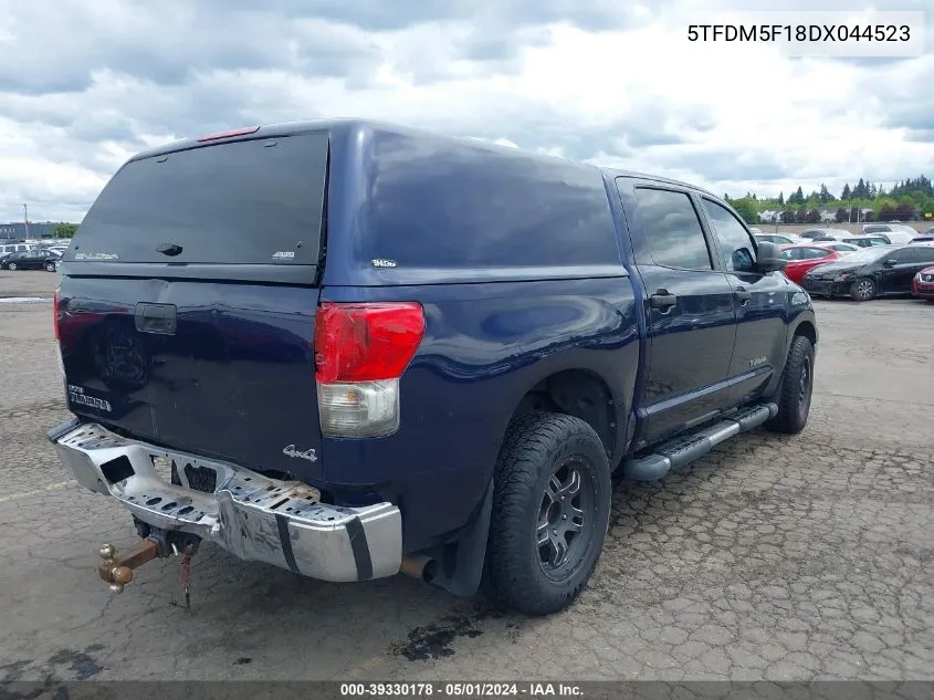 2013 Toyota Tundra Grade 4.6L V8 VIN: 5TFDM5F18DX044523 Lot: 39330178