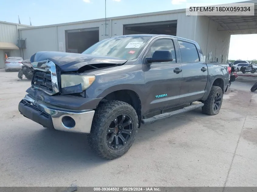 2013 Toyota Tundra Grade 4.6L V8 VIN: 5TFEM5F18DX059334 Lot: 39364502