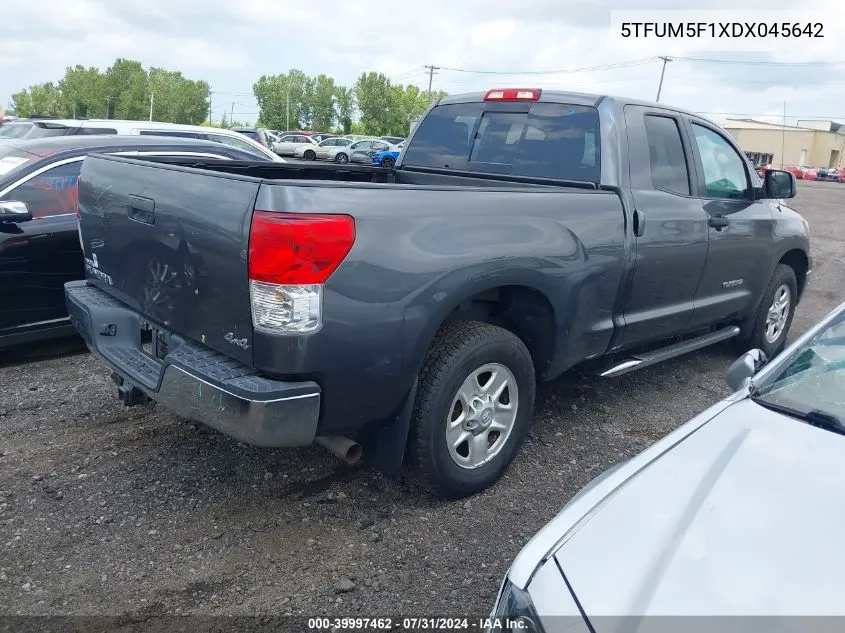 2013 Toyota Tundra Grade 4.6L V8 VIN: 5TFUM5F1XDX045642 Lot: 39997462