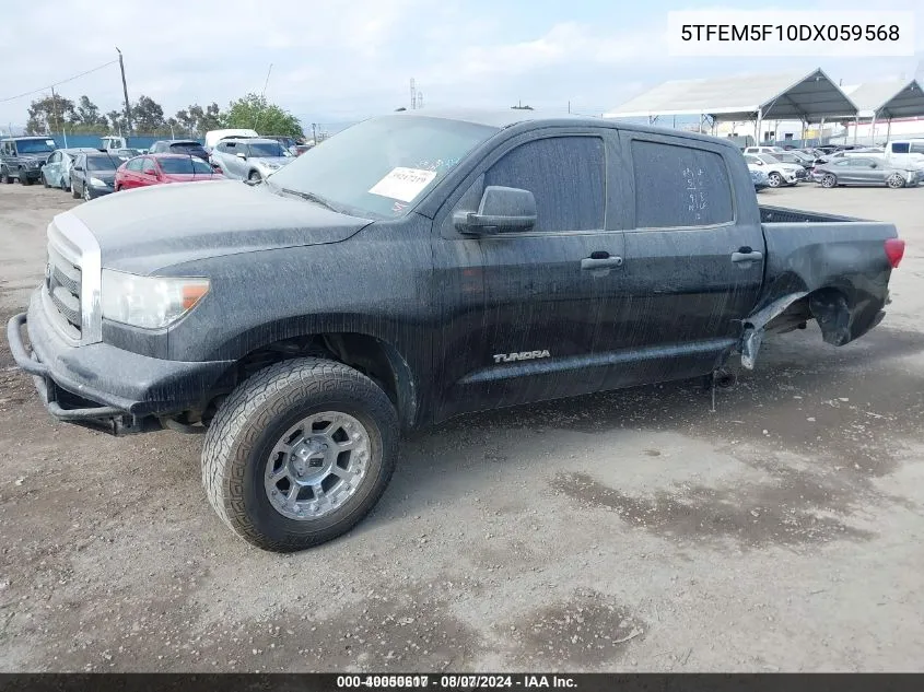 5TFEM5F10DX059568 2013 Toyota Tundra Grade 4.6L V8