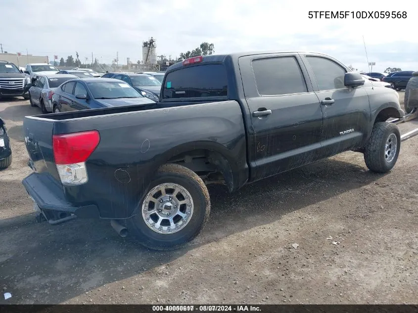 2013 Toyota Tundra Grade 4.6L V8 VIN: 5TFEM5F10DX059568 Lot: 40050617