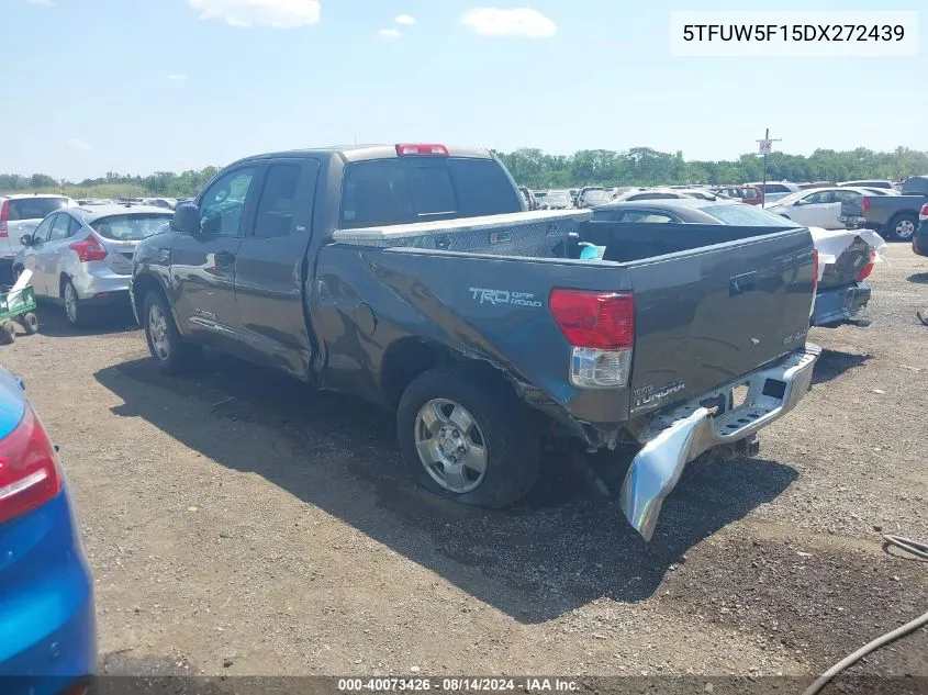 2013 Toyota Tundra Grade 5.7L V8 VIN: 5TFUW5F15DX272439 Lot: 40073426