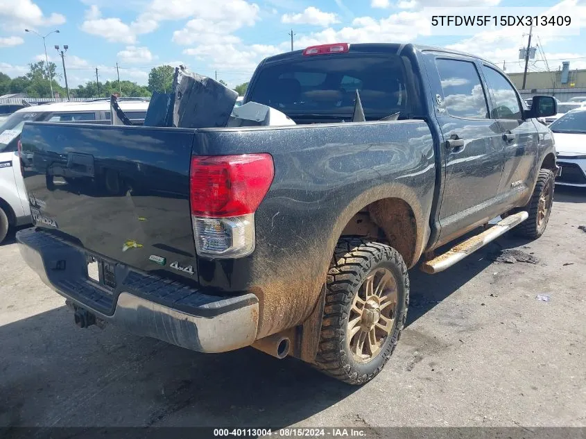 2013 Toyota Tundra Crewmax Sr5 VIN: 5TFDW5F15DX313409 Lot: 40113004