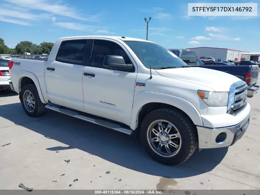 2013 Toyota Tundra Grade 5.7L V8 VIN: 5TFEY5F17DX146792 Lot: 40118364