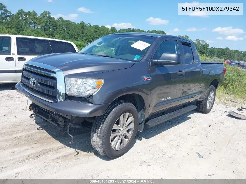 2013 Toyota Tundra Double Cab Sr5 VIN: 5TFUY5F10DX279342 Lot: 40131283