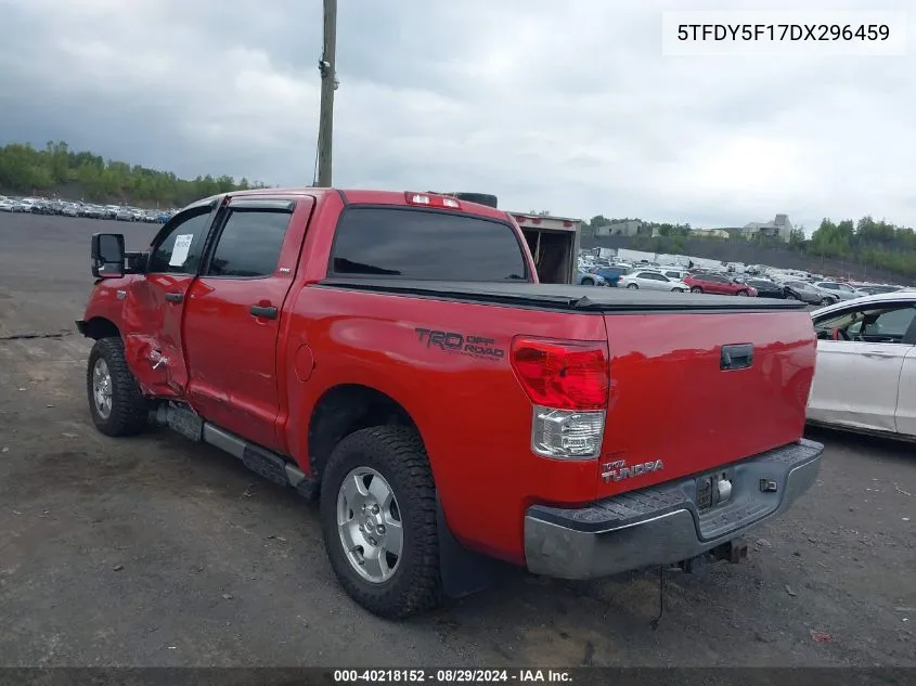 5TFDY5F17DX296459 2013 Toyota Tundra Grade 5.7L V8