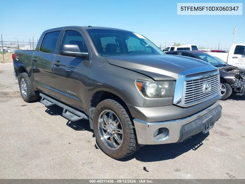 2013 Toyota Tundra Grade 4.6L V8 VIN: 5TFEM5F10DX060347 Lot: 40311436