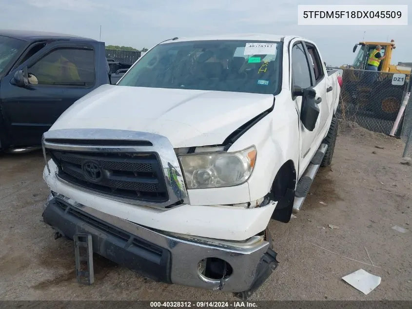 5TFDM5F18DX045509 2013 Toyota Tundra Grade 4.6L V8