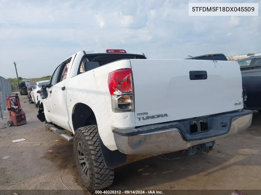 2013 Toyota Tundra Grade 4.6L V8 VIN: 5TFDM5F18DX045509 Lot: 40328312