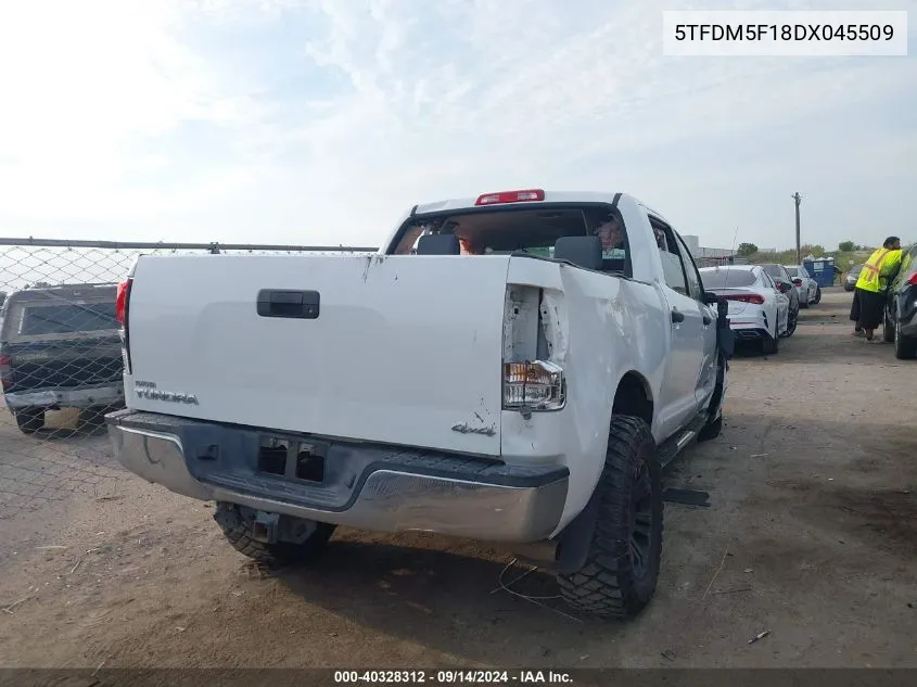 5TFDM5F18DX045509 2013 Toyota Tundra Grade 4.6L V8