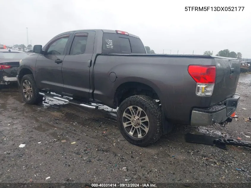 5TFRM5F13DX052177 2013 Toyota Tundra Grade 4.6L V8