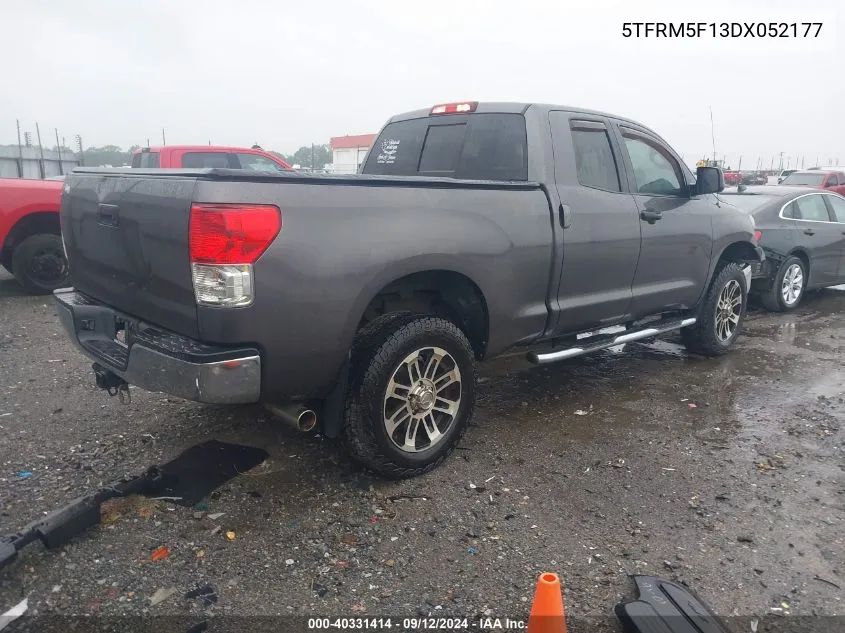 2013 Toyota Tundra Double Cab Sr5 VIN: 5TFRM5F13DX052177 Lot: 40331414