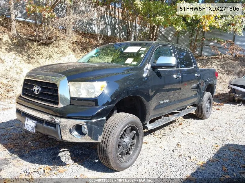 5TFHW5F1XDX271806 2013 Toyota Tundra Platinum 5.7L V8