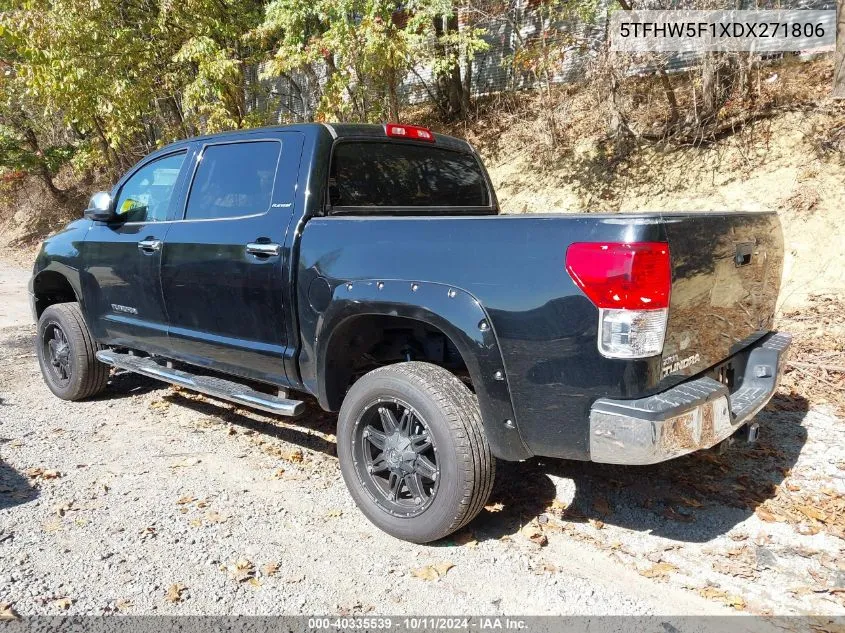 2013 Toyota Tundra Platinum 5.7L V8 VIN: 5TFHW5F1XDX271806 Lot: 40335539