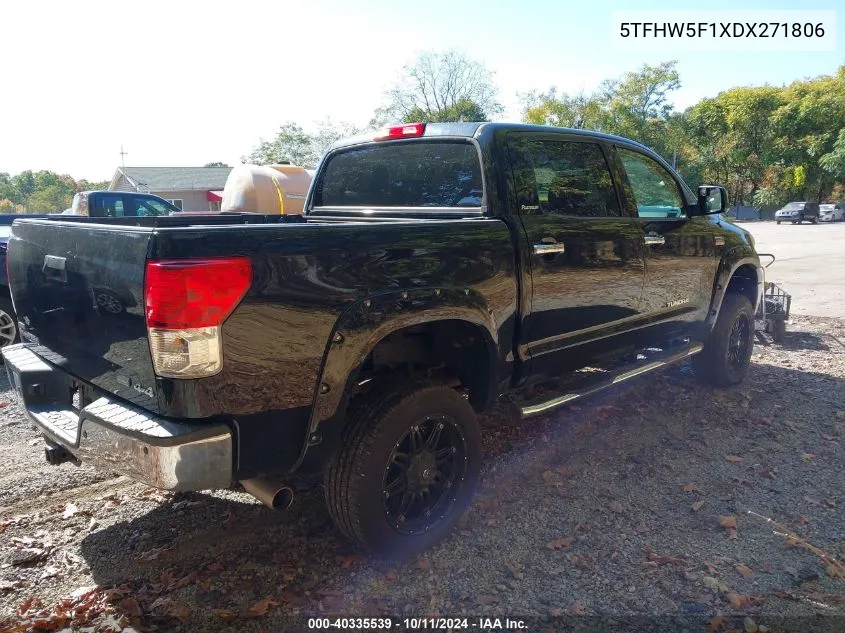 5TFHW5F1XDX271806 2013 Toyota Tundra Platinum 5.7L V8