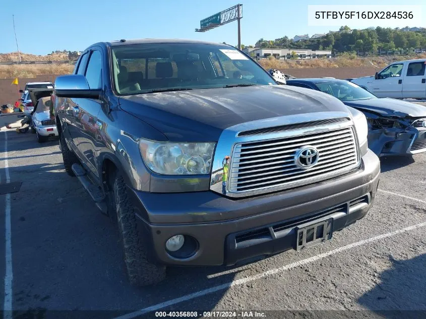 2013 Toyota Tundra Limited 5.7L V8 VIN: 5TFBY5F16DX284536 Lot: 40356808