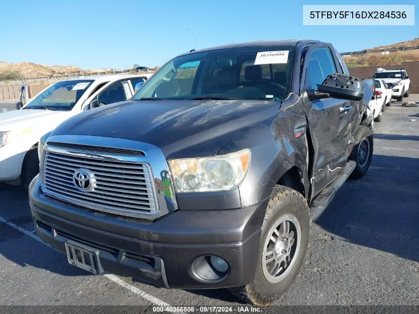 2013 Toyota Tundra Limited 5.7L V8 VIN: 5TFBY5F16DX284536 Lot: 40356808