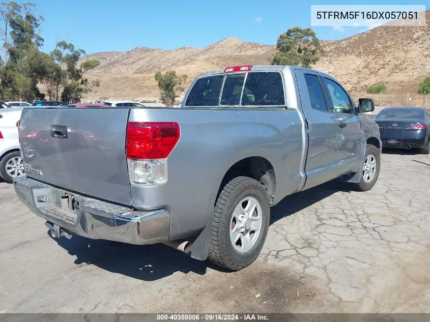 2013 Toyota Tundra Grade 4.6L V8 VIN: 5TFRM5F16DX057051 Lot: 40358006