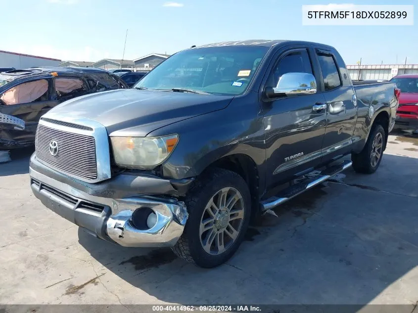 2013 Toyota Tundra Grade 4.6L V8 VIN: 5TFRM5F18DX052899 Lot: 40414962