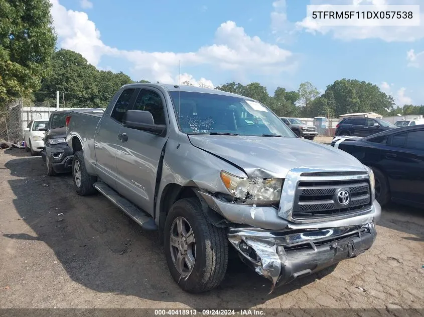 2013 Toyota Tundra Grade 4.6L V8 VIN: 5TFRM5F11DX057538 Lot: 40418913