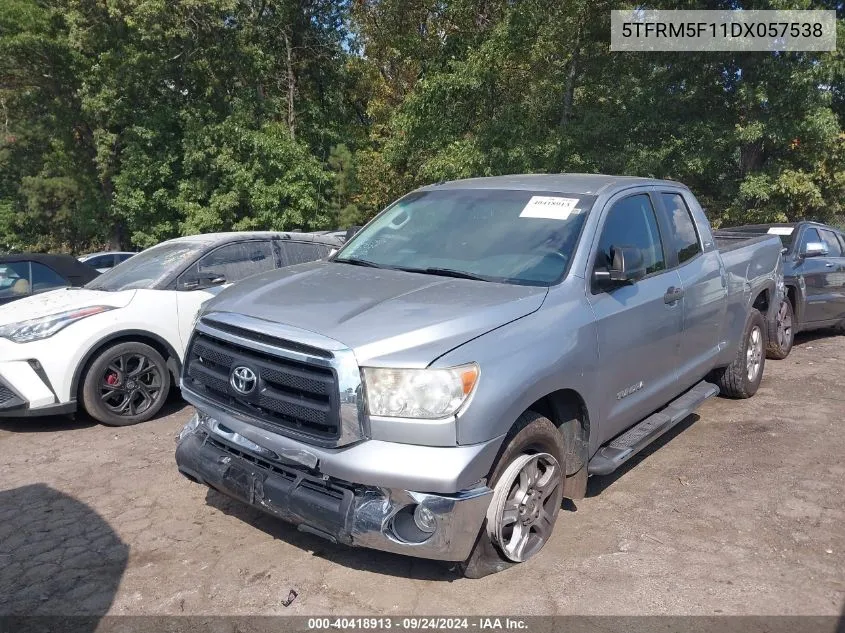 2013 Toyota Tundra Grade 4.6L V8 VIN: 5TFRM5F11DX057538 Lot: 40418913