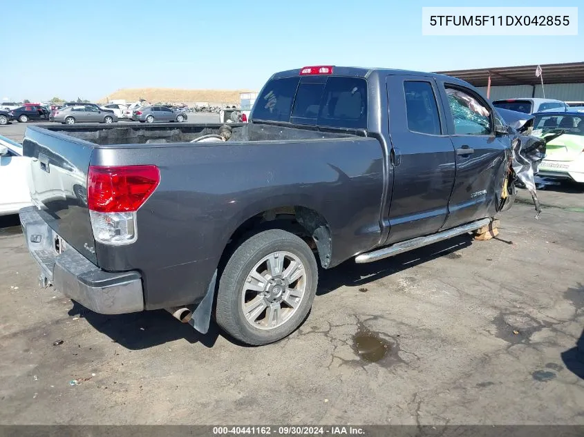 5TFUM5F11DX042855 2013 Toyota Tundra Grade 4.6L V8