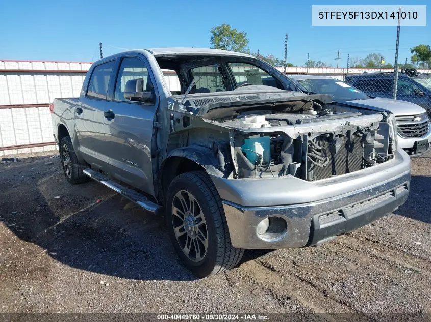 2013 Toyota Tundra Grade 5.7L V8 VIN: 5TFEY5F13DX141010 Lot: 40449760