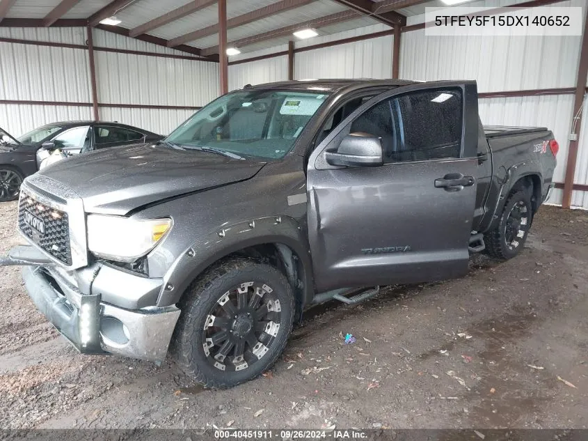 5TFEY5F15DX140652 2013 Toyota Tundra Grade 5.7L V8