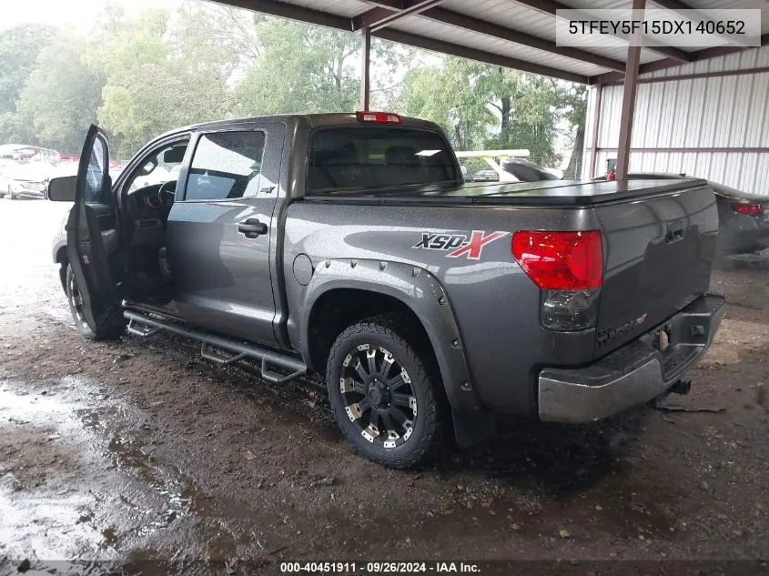 2013 Toyota Tundra Grade 5.7L V8 VIN: 5TFEY5F15DX140652 Lot: 40451911