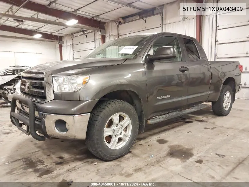 5TFUM5F1XDX043499 2013 Toyota Tundra Grade 4.6L V8