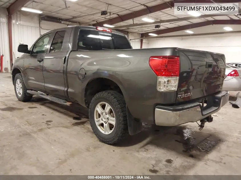 2013 Toyota Tundra Grade 4.6L V8 VIN: 5TFUM5F1XDX043499 Lot: 40458001